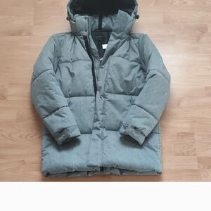 Banana Republic Gray Puffer Jacket